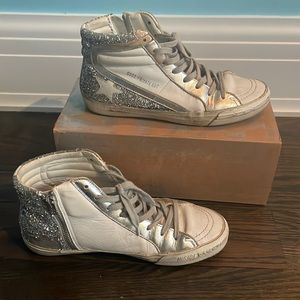 Golden Goose High Tops with box size 39 (US 8.5)